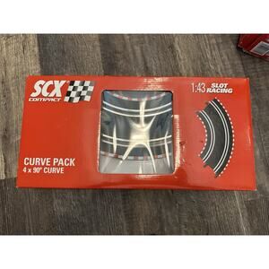 SCX Compact 90 Degree Curve 4 Pack 1:43 Slot Racing Track - In Box